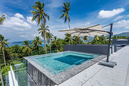 Seaview full service private 11-bedrooms villa in Kata beach (Poker room, dining room private chef japanese mediterranean and thai cuisine, makeup room, massage room, pickleball area, golf mini, cinema room, sundeck for yoga, private gym, kids pool)