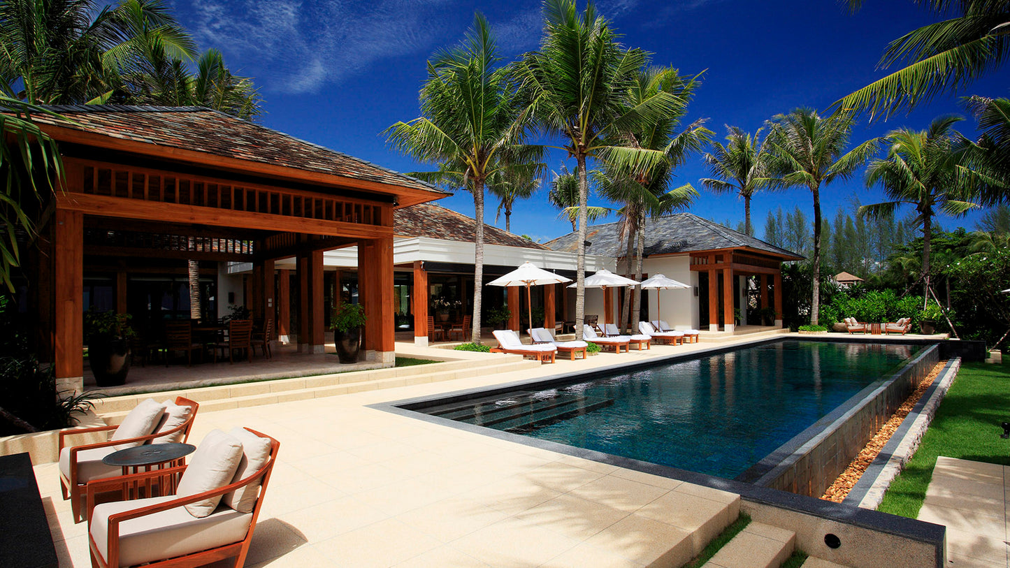 Beachfront 7-bedrooms paradise villa in Natai beach (with 20-metre pool, big spa zone)