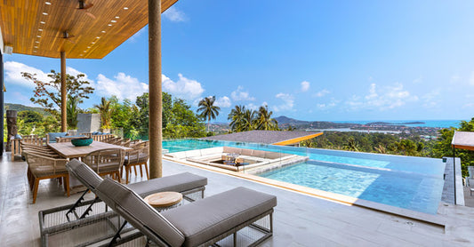 Seaview 6-bedrooms villa with 2 swimming pool in Chaweng beach Koh Samui REQUEST ONLY(private gym, game room, big living room)