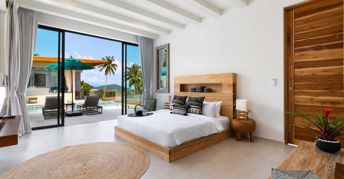 Seaview 6-bedrooms villa with 2 swimming pool in Chaweng beach Koh Samui REQUEST ONLY(private gym, game room, big living room)