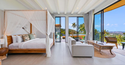 Seaview 6-bedrooms villa with 2 swimming pool in Chaweng beach Koh Samui REQUEST ONLY(private gym, game room, big living room)