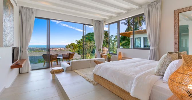 Seaview 6-bedrooms villa with 2 swimming pool in Chaweng beach Koh Samui REQUEST ONLY(private gym, game room, big living room)