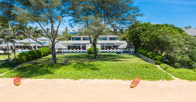 Beachfront 10-bedrooms villa in Natai beach (two 5-bd rooms villas next to each other, private beach, full service)