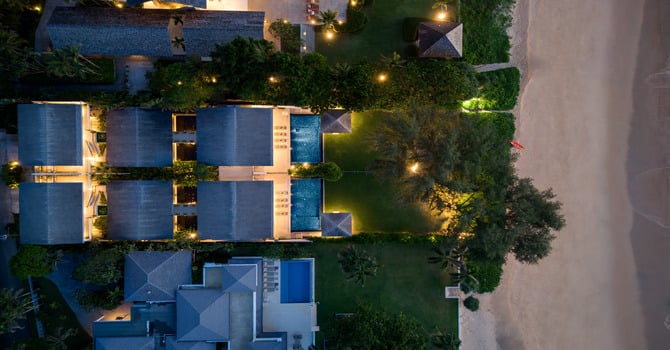 Beachfront 10-bedrooms villa in Natai beach (two 5-bd rooms villas next to each other, private beach, full service)