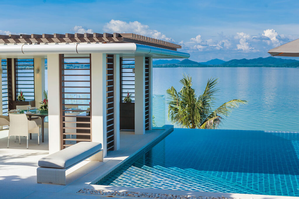 Seaview private 6-bedrooms villa in Cape Yamu (easy to travel by see from the villa, special place in nearby hotel for events)