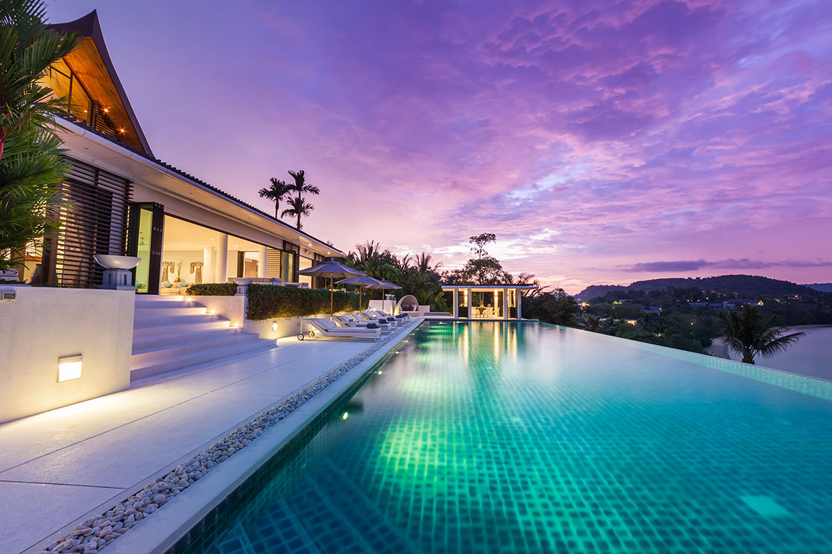 Seaview private 6-bedrooms villa in Cape Yamu (easy to travel by see from the villa, special place in nearby hotel for events)