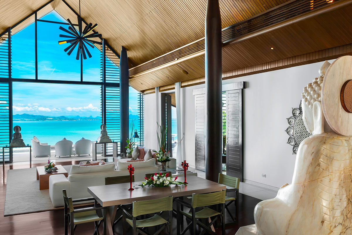 Seaview private 6-bedrooms villa in Cape Yamu (easy to travel by see from the villa, special place in nearby hotel for events)