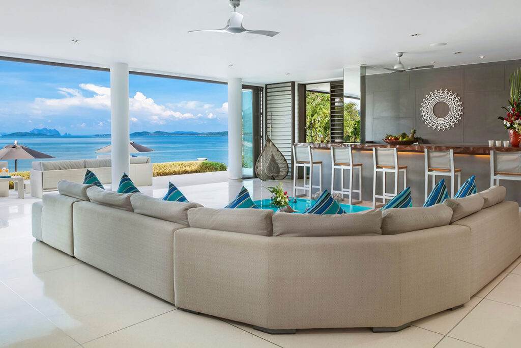 Seaview private 6-bedrooms villa in Cape Yamu (easy to travel by see from the villa, special place in nearby hotel for events)