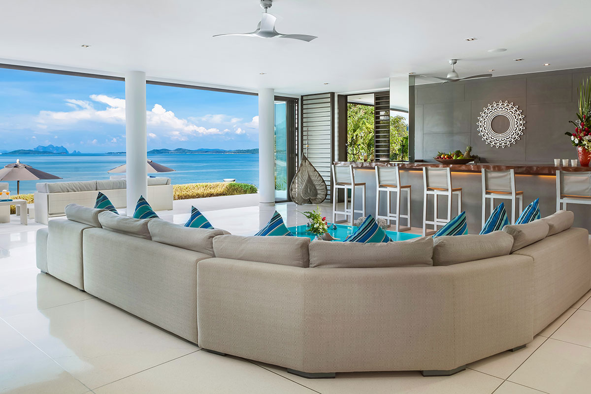 Seaview private 6-bedrooms villa in Cape Yamu (easy to travel by see from the villa, special place in nearby hotel for events)