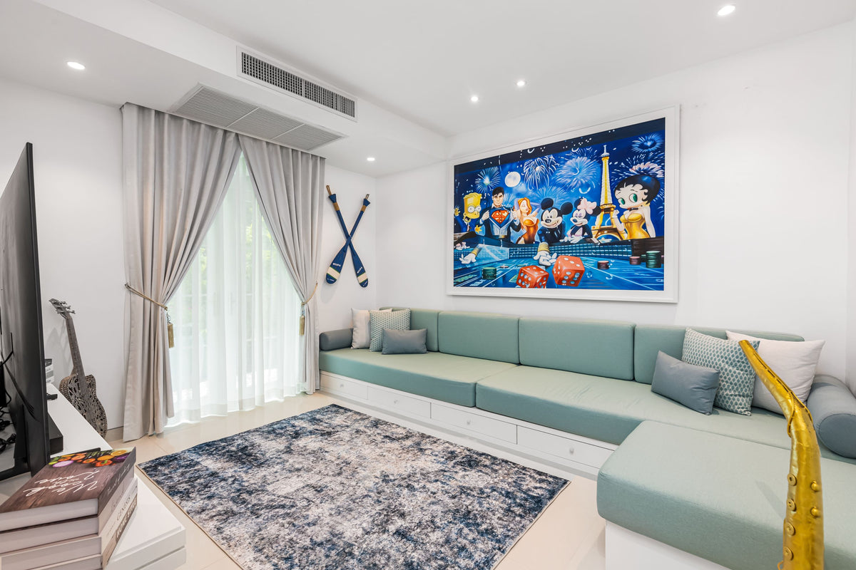 Beachfront family villa on Natai beach 6-bedrooms (4bd in main building, 2bd in guest house)