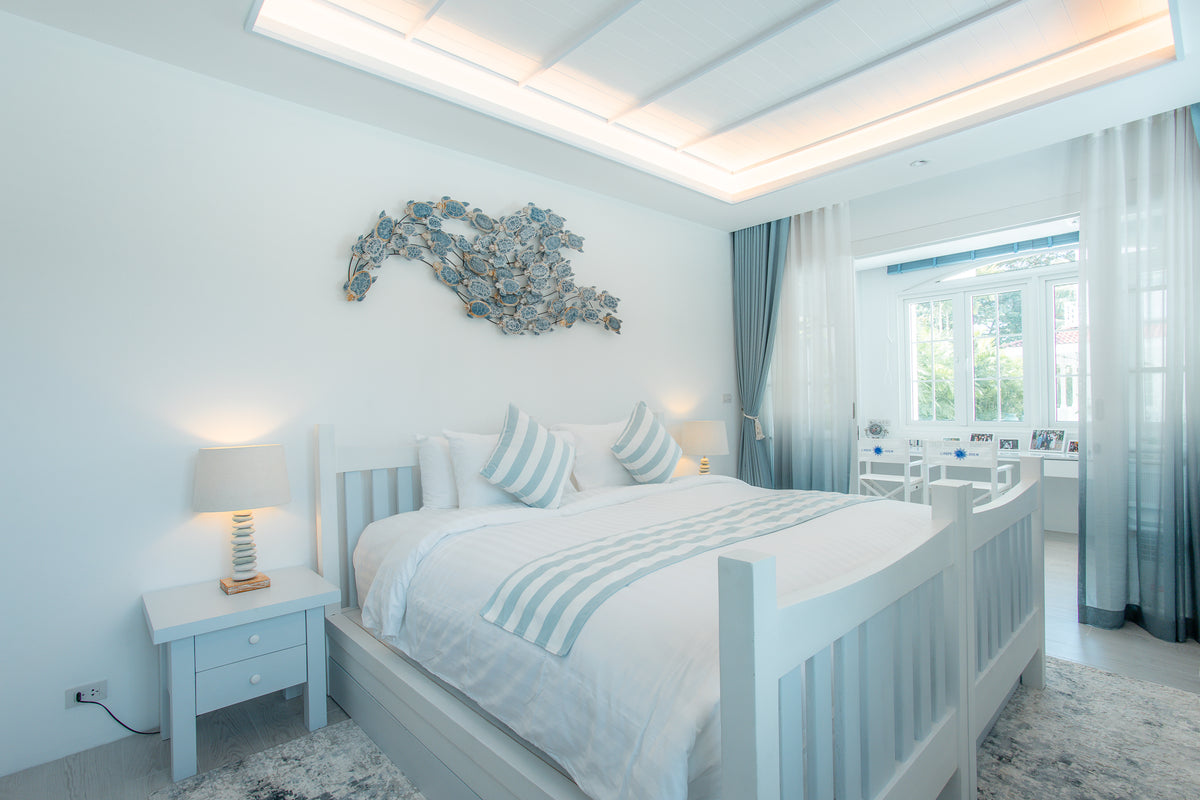 Beachfront family villa on Natai beach 6-bedrooms (4bd in main building, 2bd in guest house)