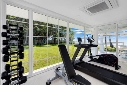 Beachfront family villa on Natai beach 6-bedrooms (4bd in main building, 2bd in guest house)