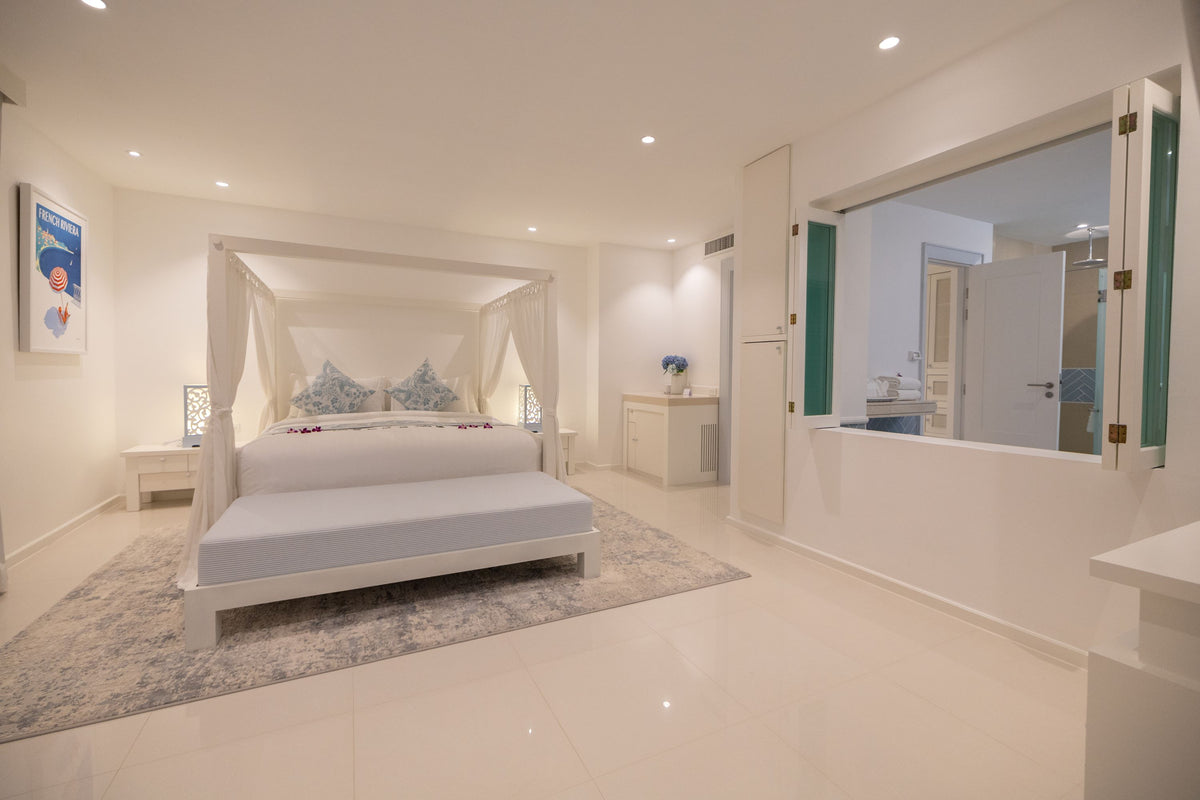 Beachfront family villa on Natai beach 6-bedrooms (4bd in main building, 2bd in guest house)