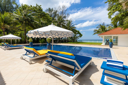 Beachfront family villa on Natai beach 6-bedrooms (4bd in main building, 2bd in guest house)