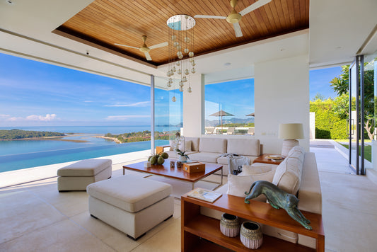 Seaview 5-bedrooms villa with infinity pool in Chaweng beach Koh Samui (private cinema, all service)