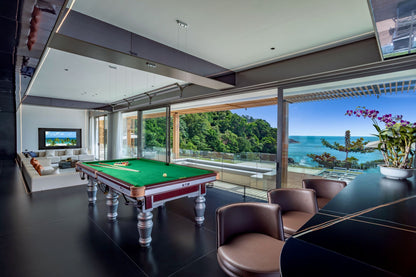 Seaview 12-bedrooms villa in Millionaire’s Mile Kamala beach (2 infinity pools, cinema, spa, gym, wine cellar)