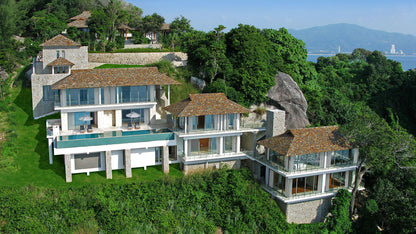 Seaview 6-bedrooms clifftop villa in Millionaire’s Mile Kamala beach (17.5 meters infinity pools with jacuzzi, private spa, fully staffed)