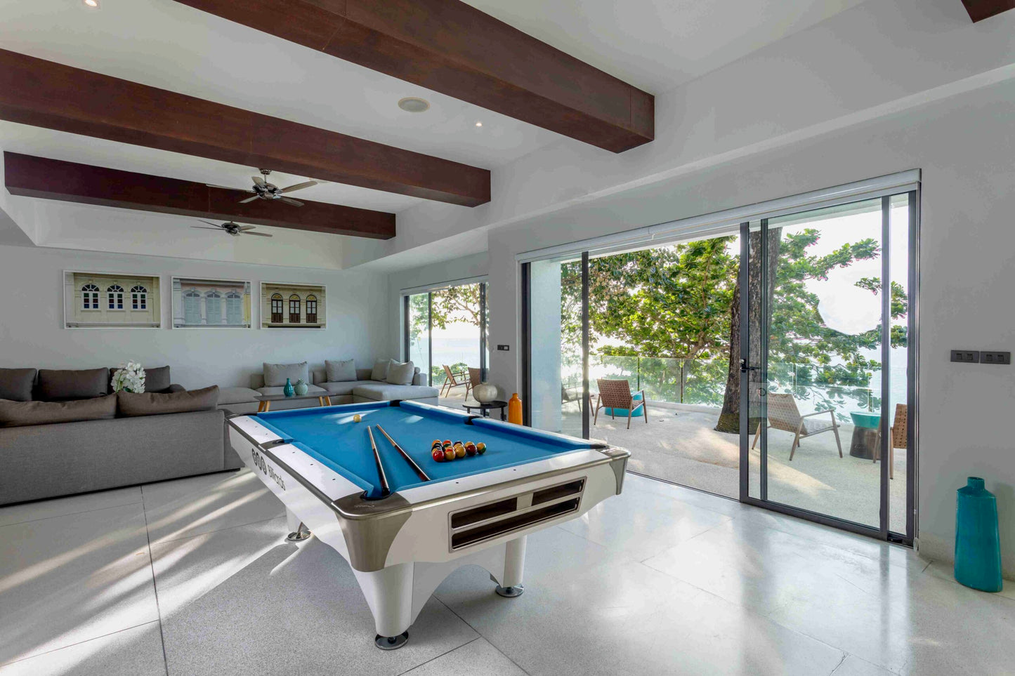 Seaview 7-bedrooms clifftop villa in Millionaire’s Mile Kamala beach (2 infinity pools, cinema, spa, gym, private chef)