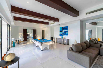 Seaview 7-bedrooms clifftop villa in Millionaire’s Mile Kamala beach (2 infinity pools, cinema, spa, gym, private chef)