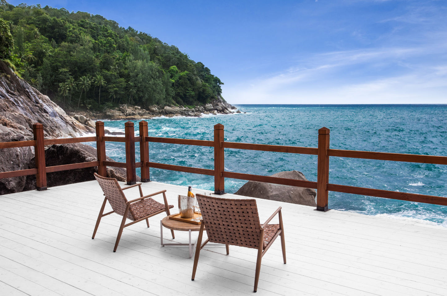 Seaview 7-bedrooms clifftop villa in Millionaire’s Mile Kamala beach (2 infinity pools, cinema, spa, gym, private chef)