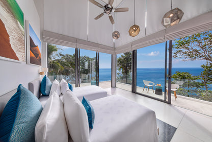 Seaview 7-bedrooms clifftop villa in Millionaire’s Mile Kamala beach (2 infinity pools, cinema, spa, gym, private chef)